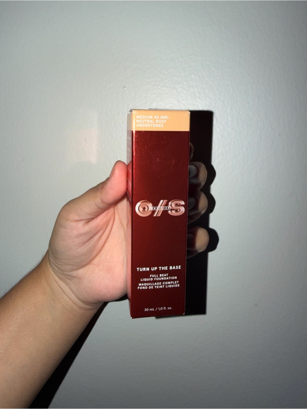 ONE/SIZE Turn Up The Base Foundation Box - Deep Red with Cream Label